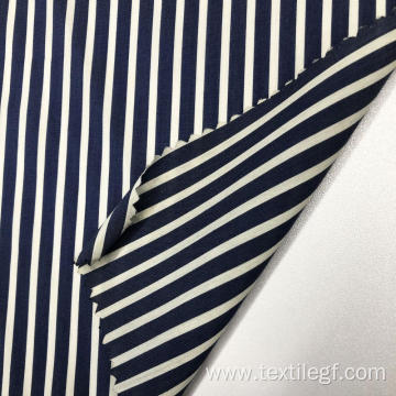 Vertical Stripe Cotton Nylon Spandex Poplin